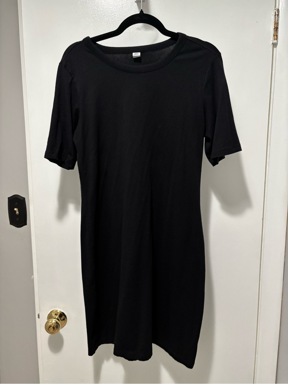 Old Navy Black Short Sleeve Tee Dress Large